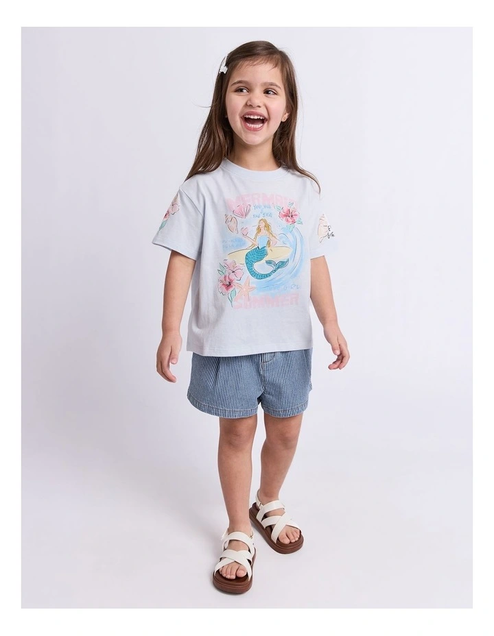 Under the Sea Tee (3-7 Years) in Light Blue image 3