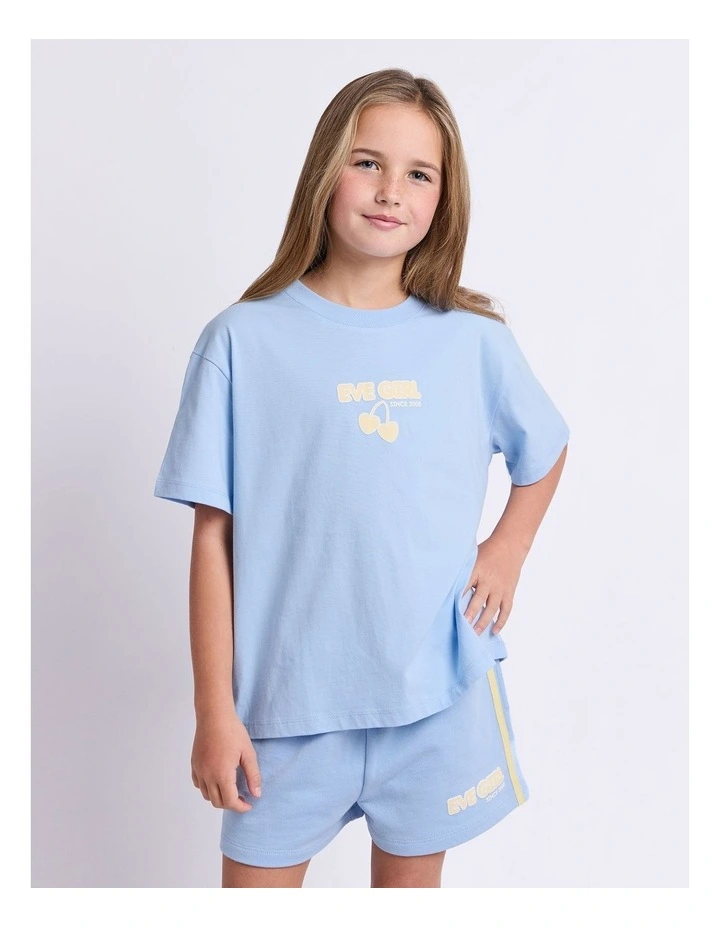 Lounge Club Tee (8-16 Years) in Sky Blue image 1