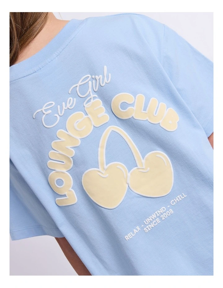 Lounge Club Tee (8-16 Years) in Sky Blue image 4