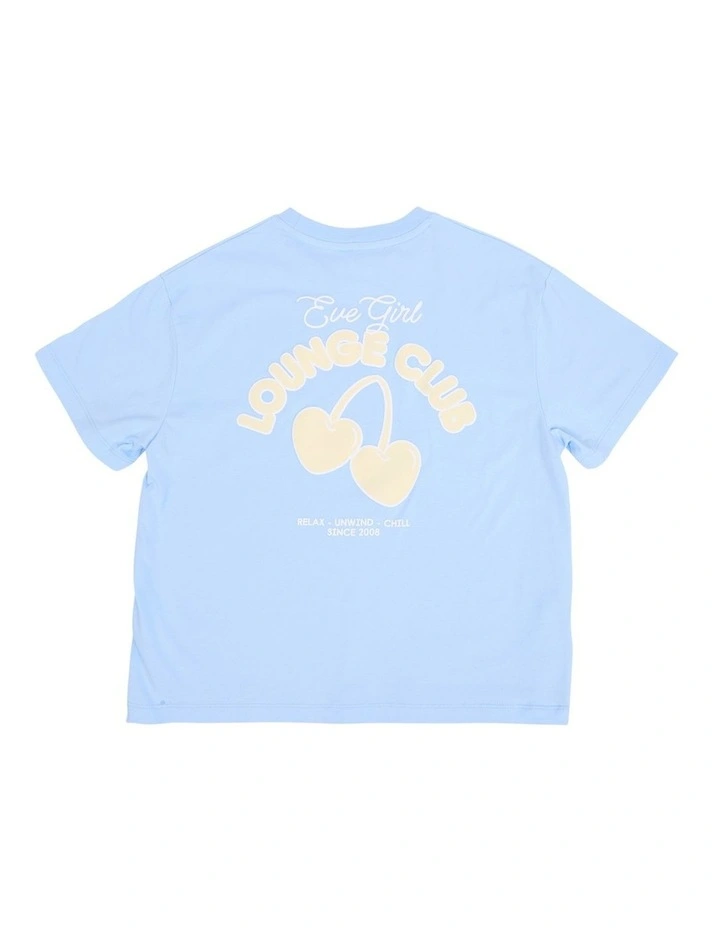 Lounge Club Tee (8-16 Years) in Sky Blue image 6