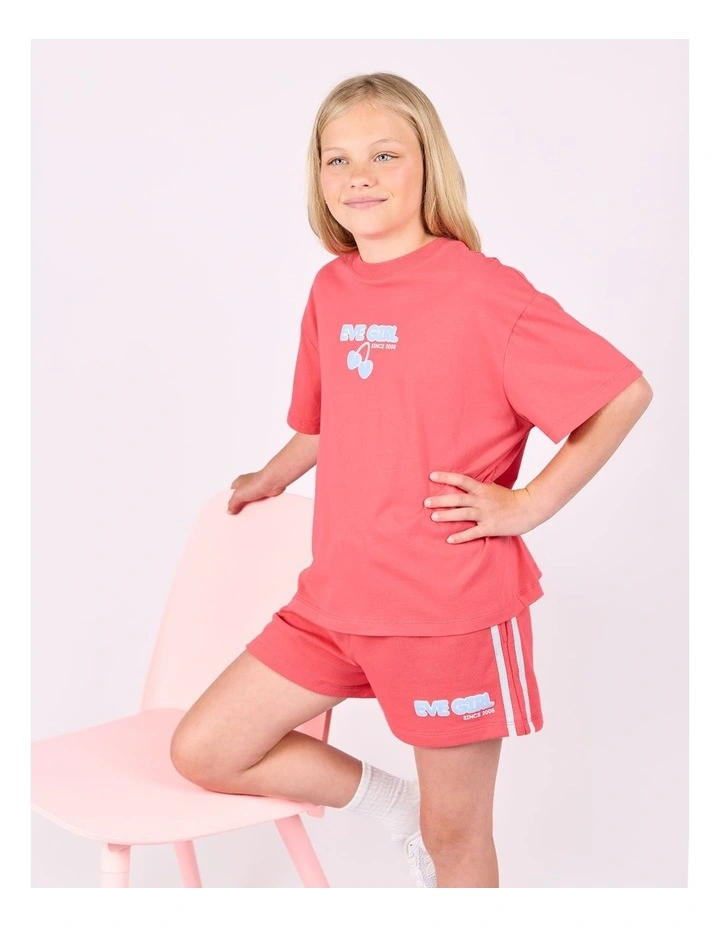 Lounge Club Tee (8-16 Years) in Watermelon image 3