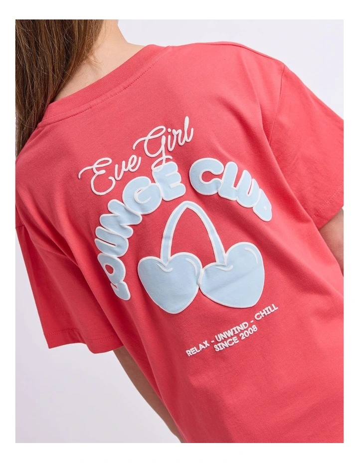 Lounge Club Tee (8-16 Years) in Watermelon image 6