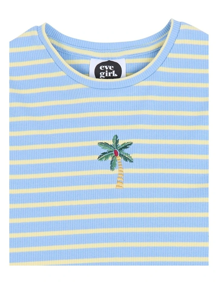 Sammy Rib Tee (8-16 Years) in Light Blue image 7