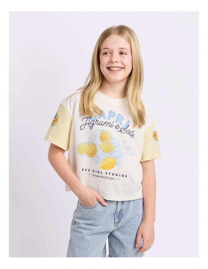 Capri Tee (8-16 Years) in Vintage White image 1