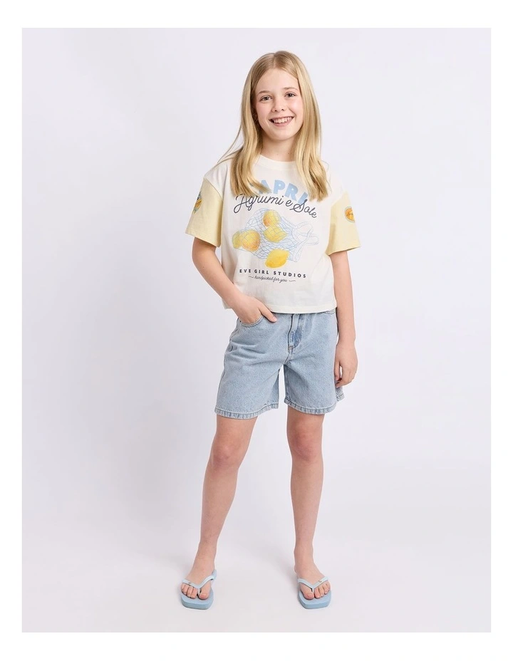 Capri Tee (8-16 Years) in Vintage White image 3