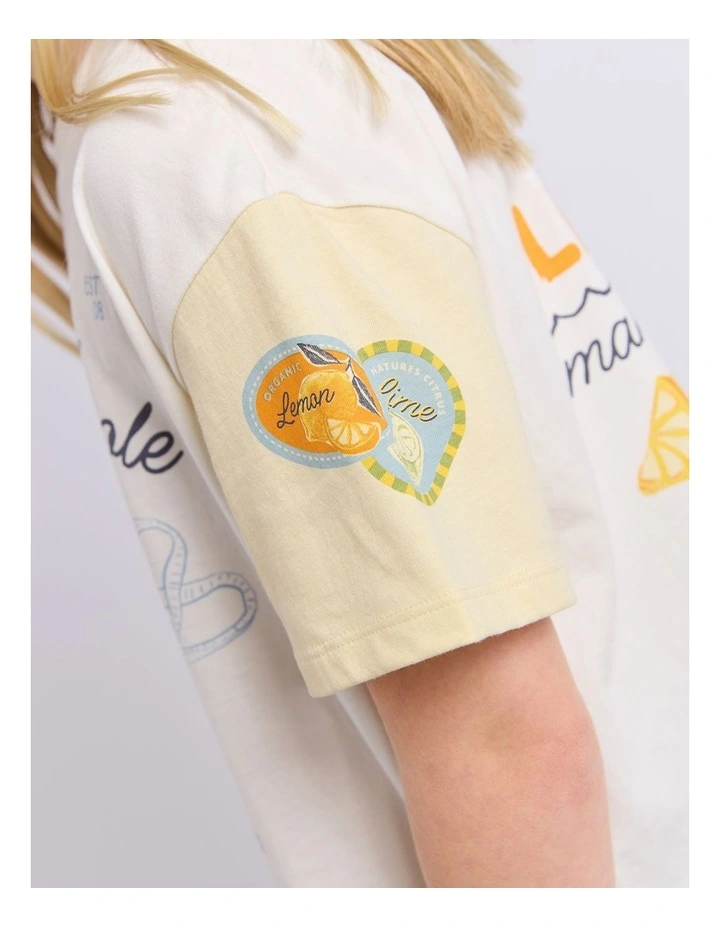 Capri Tee (8-16 Years) in Vintage White image 4