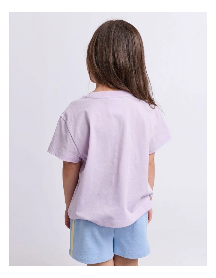 Retro Tee (3-7 Years) in Lilac image 2