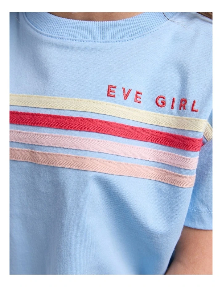 Retro Tee (3-7 Years) in Sky Blue image 4