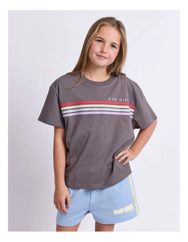 Retro Tee (8-16 Years) in Grey image 1