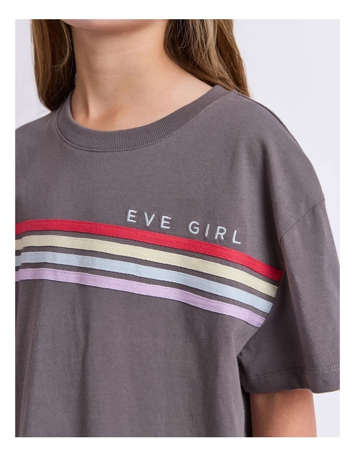 Retro Tee (8-16 Years) in Grey image 4