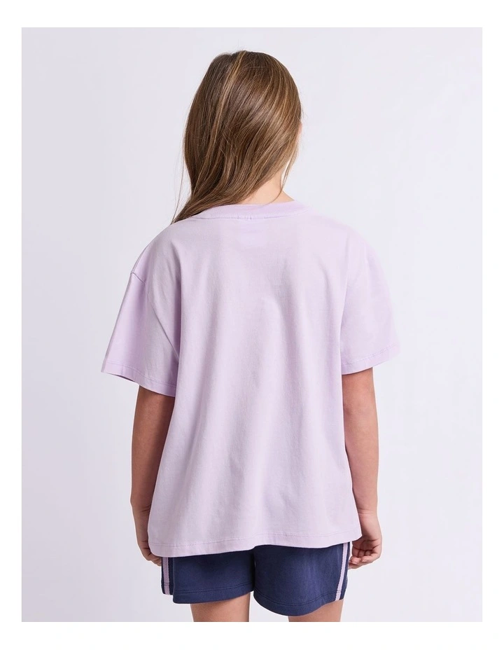Retro Tee (8-16 Years) in Lilac image 2