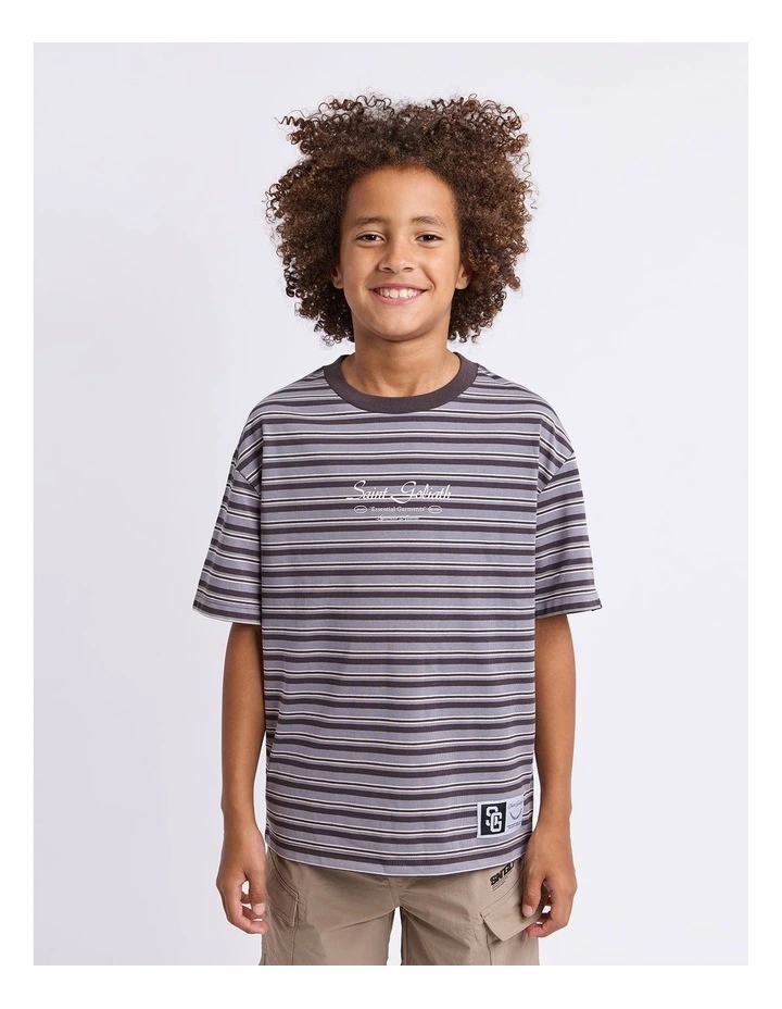 Stripe Ringer Tee (Size 8-16) image 1