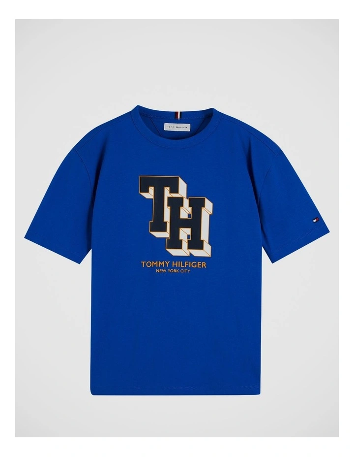 Varsity Logo Jersey T-Shirt (8-16 years) in Blue image 5