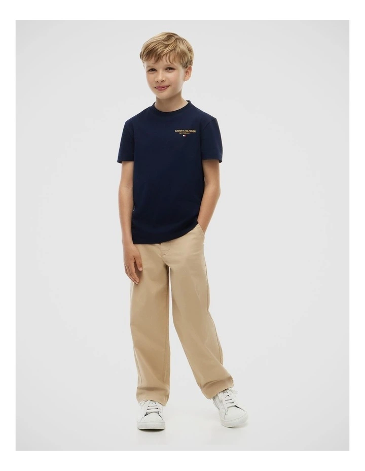Boys Logo Jersey Crew Neck T-Shirt (8-16 years) in Blue image 3