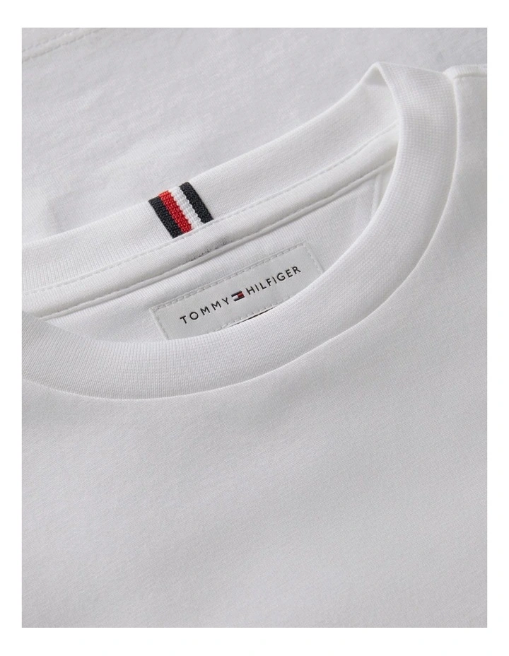 Boys Logo Jersey Crew Neck T-Shirt (8-16 years) in White image 6