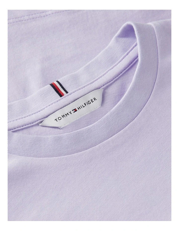 Girls Back Skyline Photo Print Relaxed T-Shirt (8-16 years) in Purple image 4
