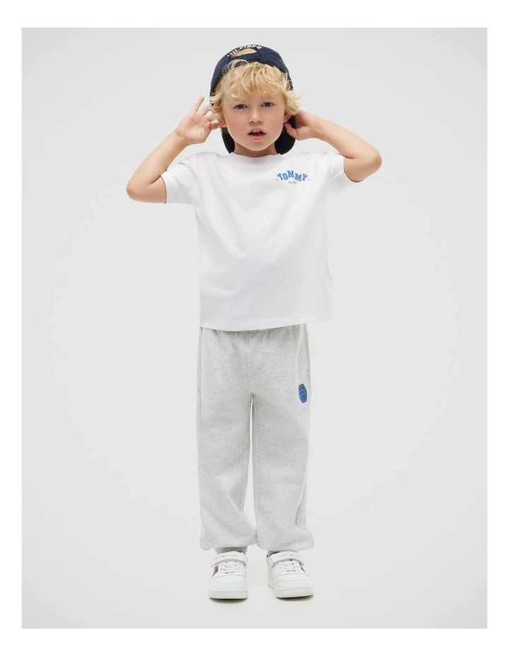 Boys Logo Jersey Crew Neck T-Shirt (3-7 years) in White image 2