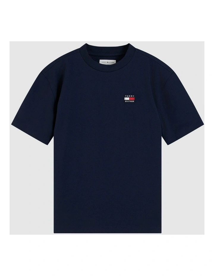 Unisex Archive Heritage Flag Tee (8-16 years) in Navy image 5