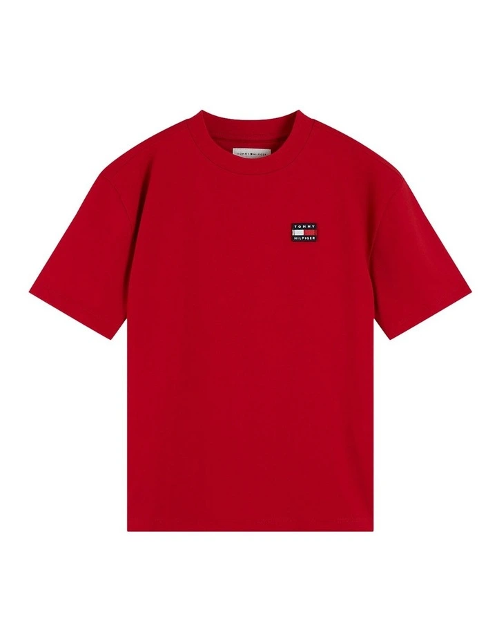 Unisex 8-16 Archive Heritage Flag Tee (8-16 years) in Red image 5