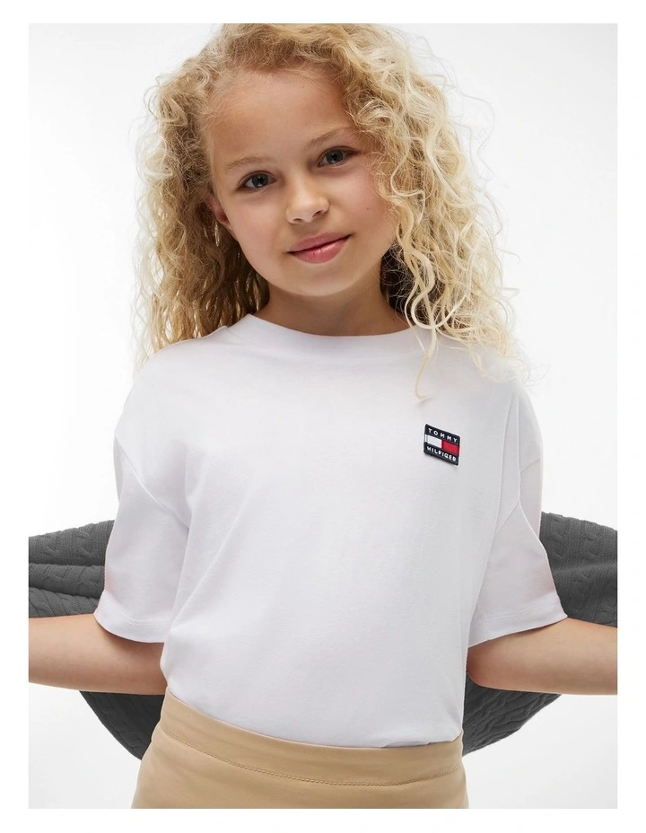 Unisex Archive Heritage Flag Tee (3-7 years) in White image 1