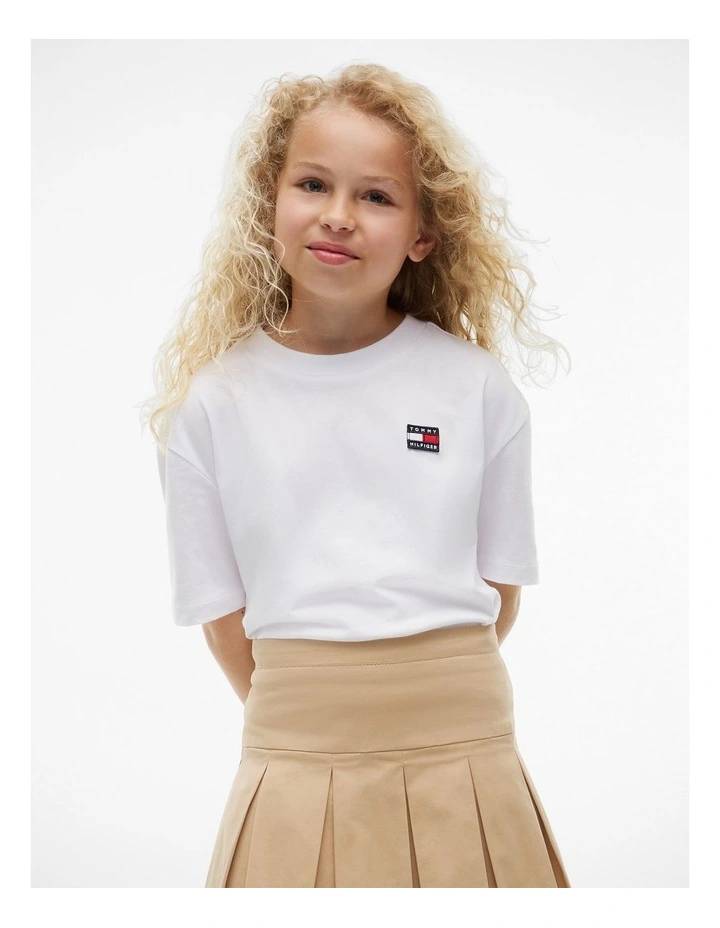 Unisex Archive Heritage Flag Tee (3-7 years) in White image 4