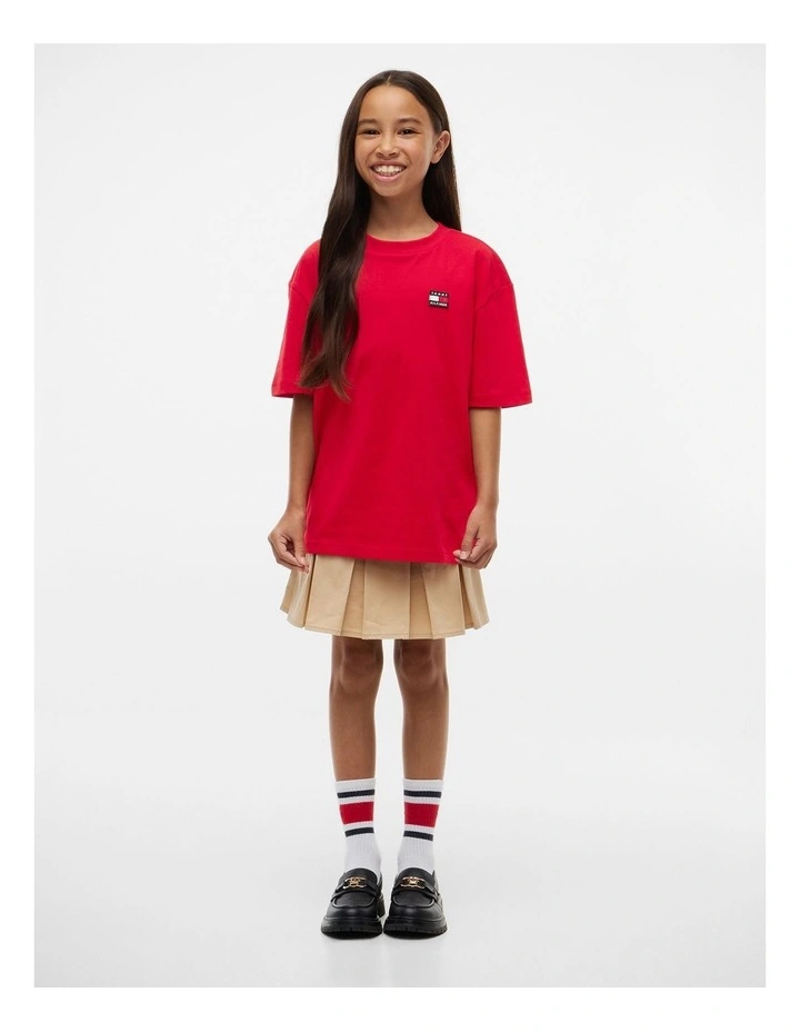 Unisex Archive Heritage Flag Tee (3-7 years) in Red image 1