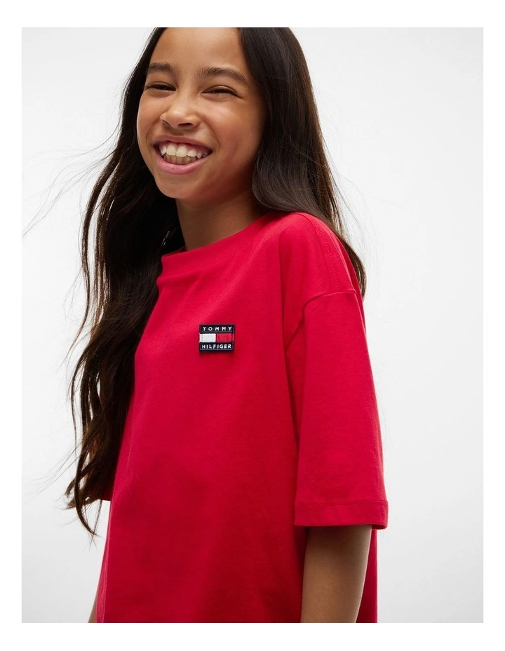 Unisex Archive Heritage Flag Tee (3-7 years) in Red image 4