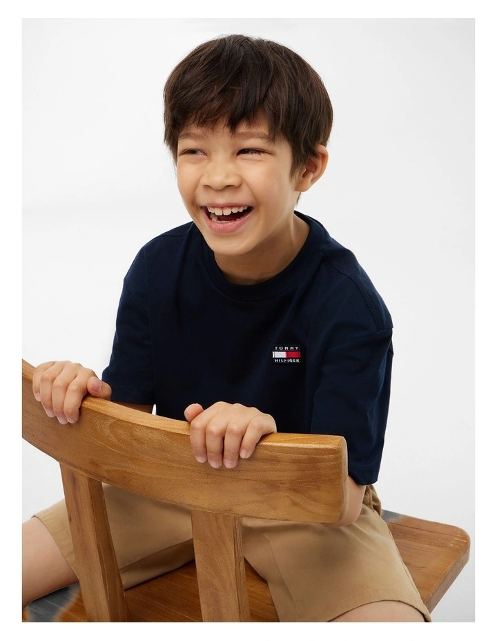 Unisex Archive Heritage Flag Tee (3-7 years) in Blue image 2