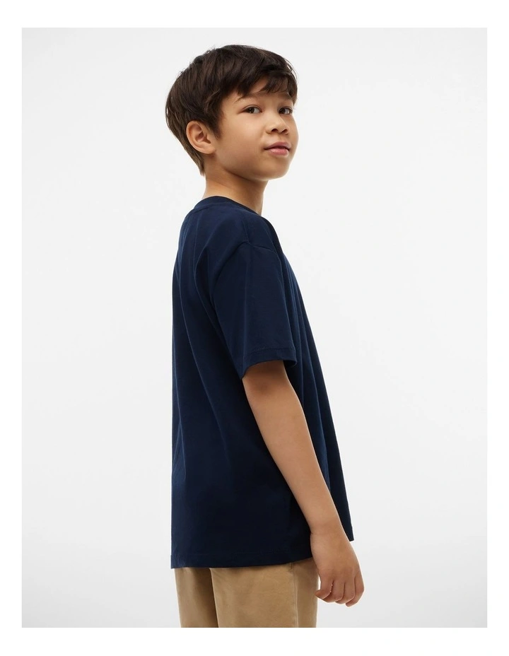 Unisex Archive Heritage Flag Tee (3-7 years) in Blue image 3