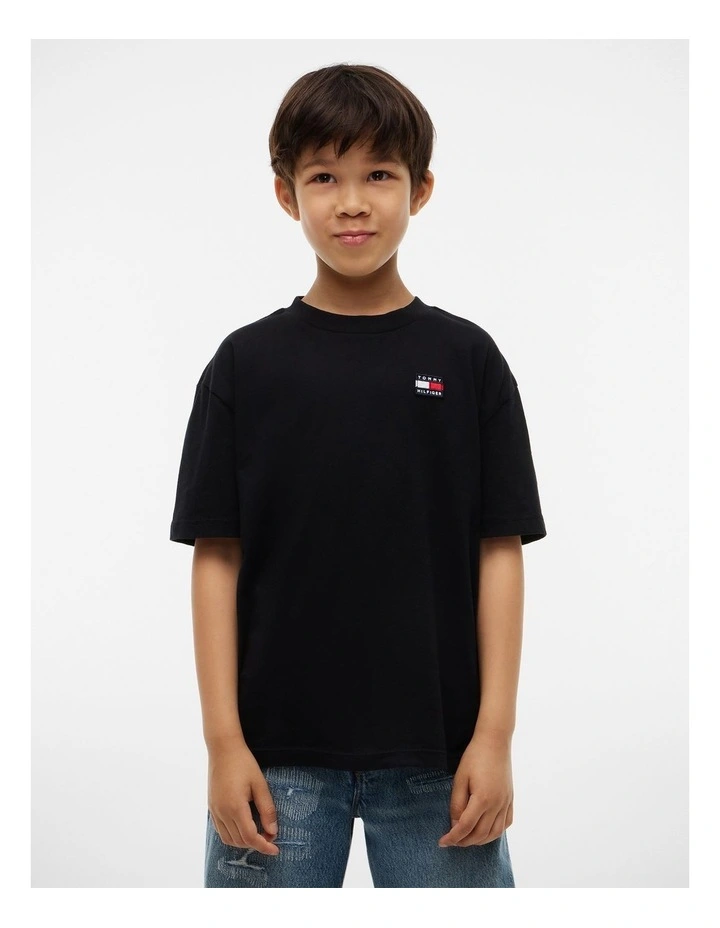 Unisex Archive Heritage Flag Tee (3-7 years) in Black image 1