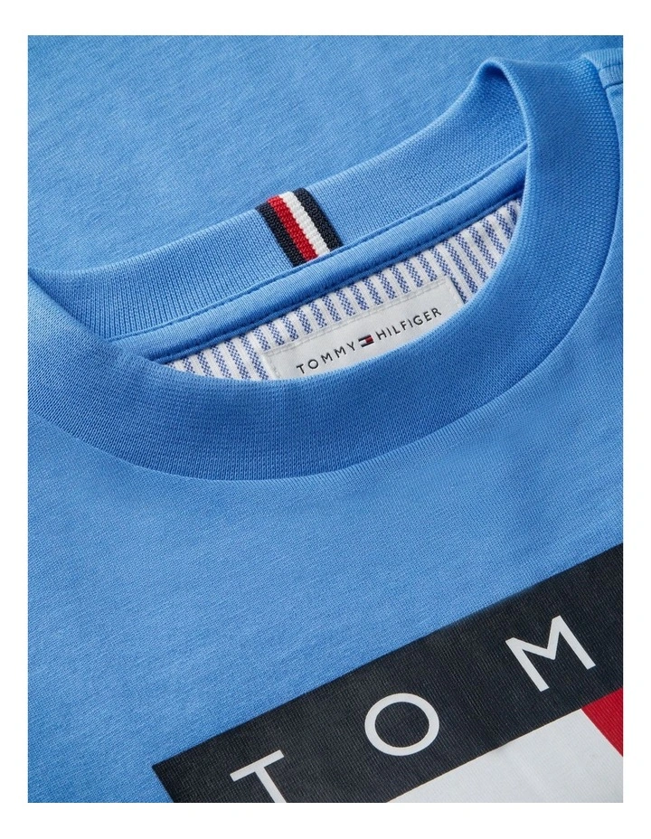 Boys Heritage Flag Print Jersey T-Shirt (8-16 Years) in Blue image 6