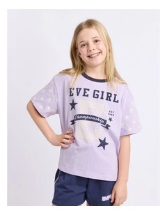 Superstar Tee (8-16 Years) in Lilac