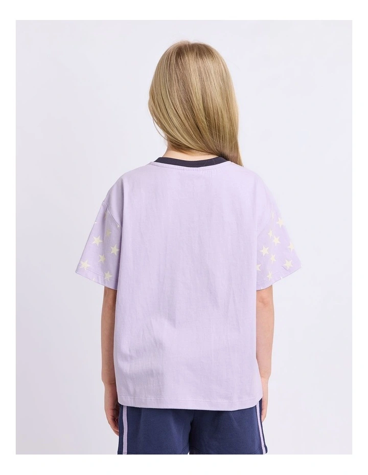 Superstar Tee (8-16 Years) in Lilac image 2