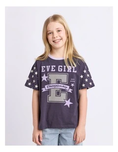 Superstar Tee (8-16 Years) in Navy