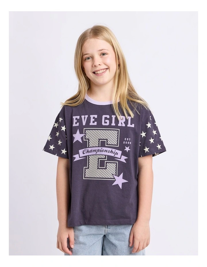 Superstar Tee (8-16 Years) in Navy image 1
