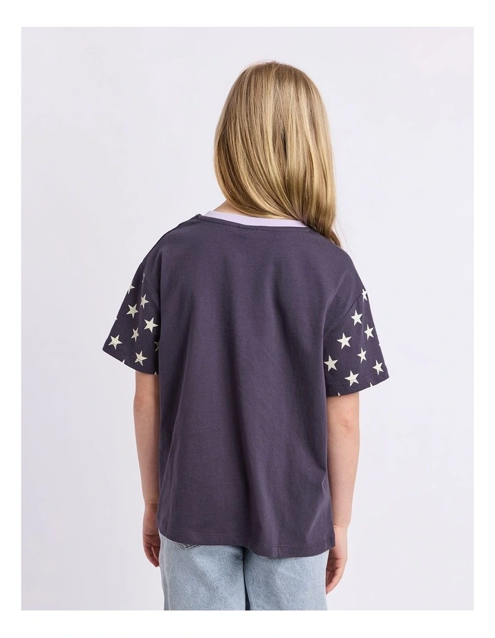 Superstar Tee (8-16 Years) in Navy image 2
