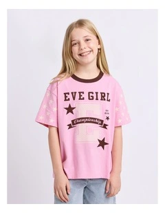Superstar Tee (8-16 Years) in Rose Pink