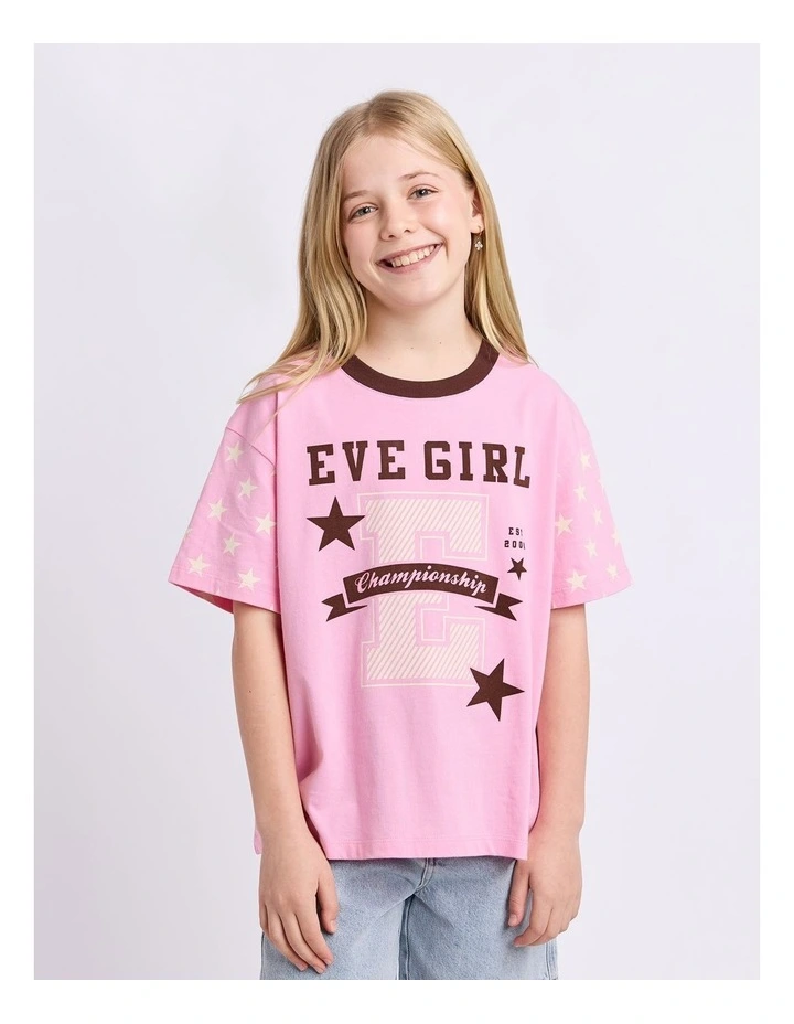Superstar Tee (8-16 Years) in Rose Pink image 1