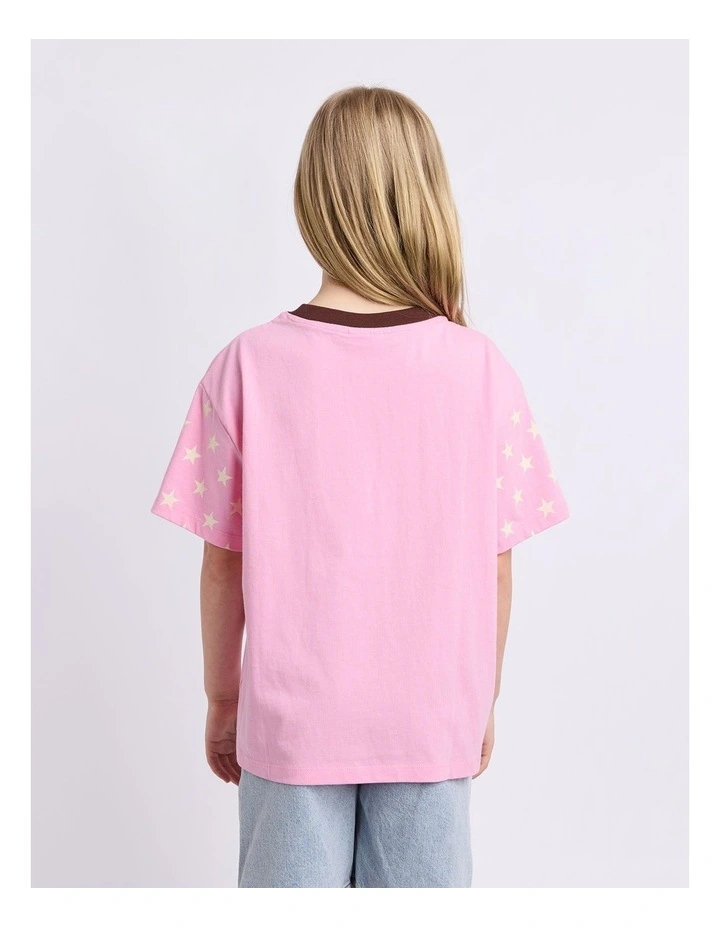 Superstar Tee (8-16 Years) in Rose Pink image 2