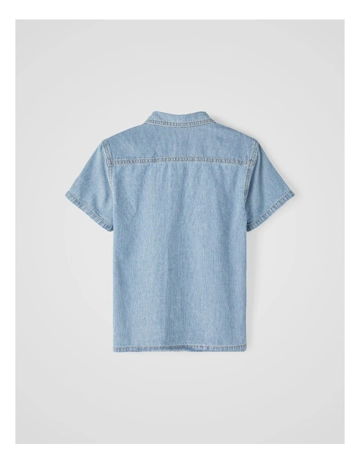 Stripe Shirt in Denim image 2