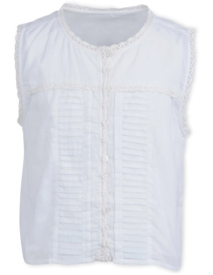 Primrose Top (8-16 Years) in White image 1