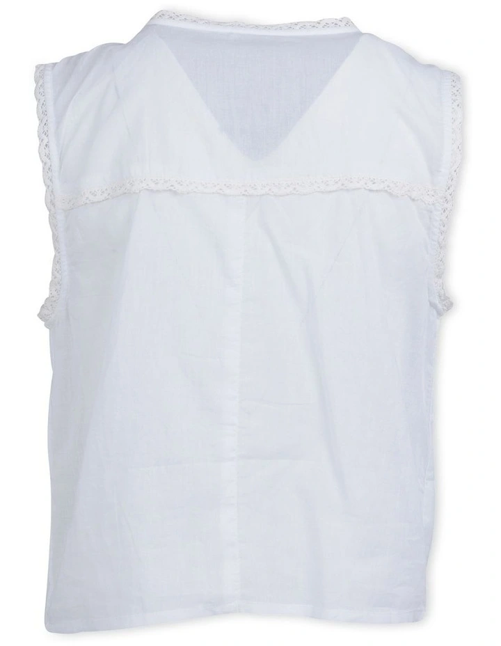 Primrose Top (8-16 Years) in White image 3