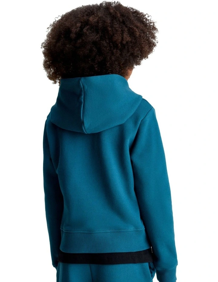 GIRLS 8-16 Logo Boxy Hoodie in Atlantic Deep image 2
