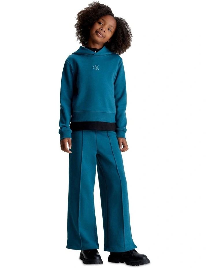 GIRLS 8-16 Logo Boxy Hoodie in Atlantic Deep image 4