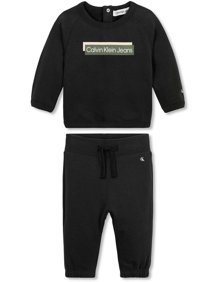 NEWBORN 0-2 YEARS Hero Logo HWK Set in Black image 1