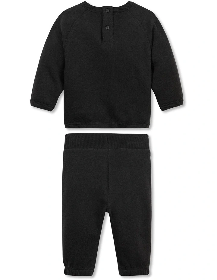 NEWBORN 0-2 YEARS Hero Logo HWK Set in Black image 2