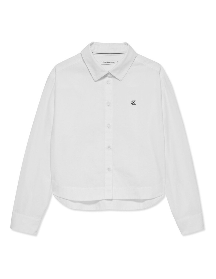 Oversized Poplin Shirt in Bright White