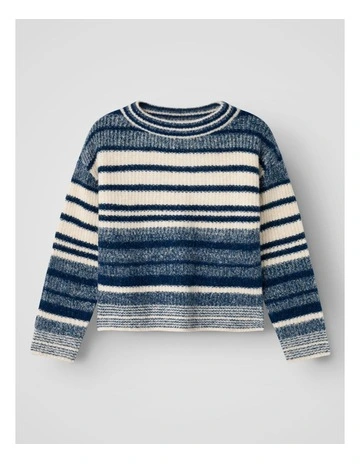 Oricole Striped Knit in Blue