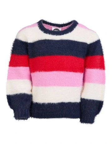 Weekend Knit Sweater (3-7 Years) in Red