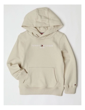 Essential Terry Hoodie (3-7 Years) in Brown